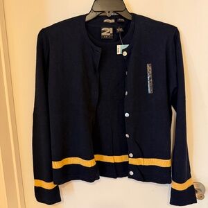 NWT MEDIUM RUE 21 NAVY TWIN SET